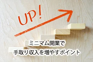 ミニマム開業で手取り収入を増やすポイント